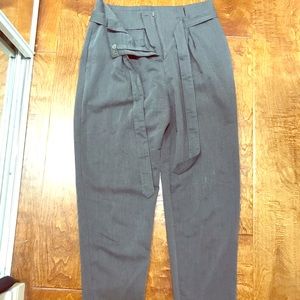 Gray/Grey Paper Bag Pant